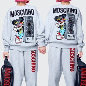 NWT H&M x Moschino Mickey Mouse Sweatshirt - Large